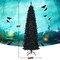 Pre-lit Christmas Halloween Tree with PVC Branch Tips and Warm White Lights Ideal for Holiday Season